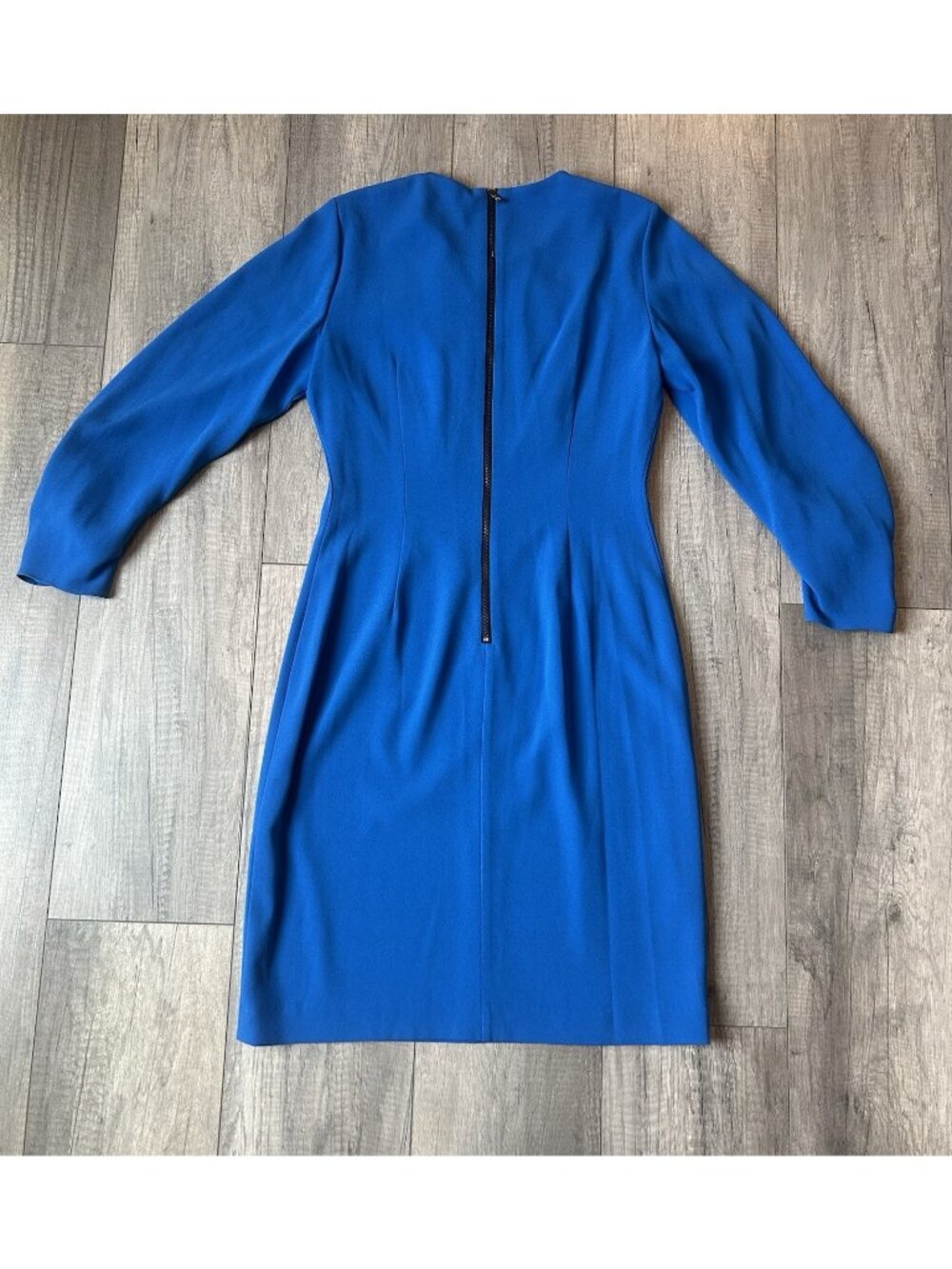 Kobi Halperin Jemima Dress 8 Blue Teal Pleated Long Sleeve NWT Graduation New - Picture 15 of 16